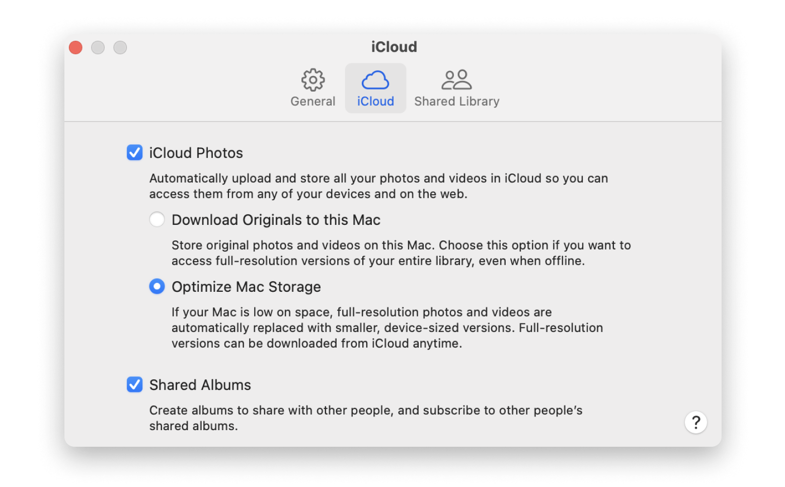 create album to share with other people on a Mac