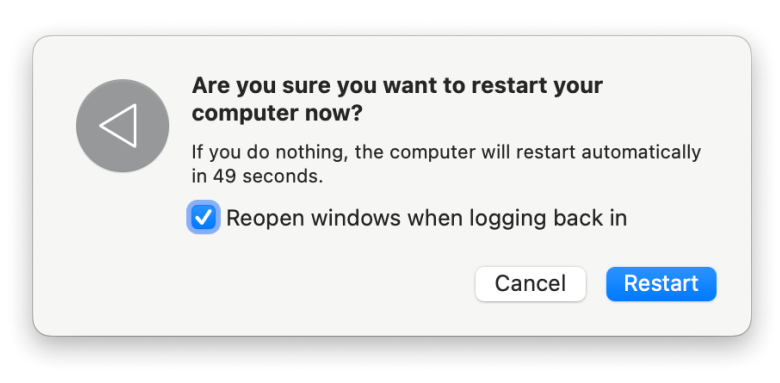 mac restart process