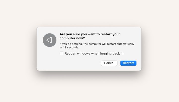 How to restart MacBooks in multiple ways