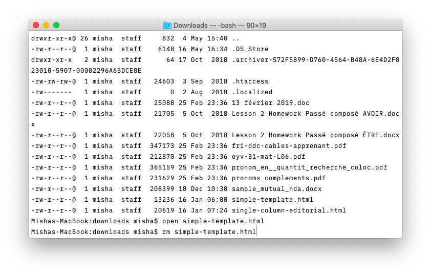 access directory in command prompt for mac