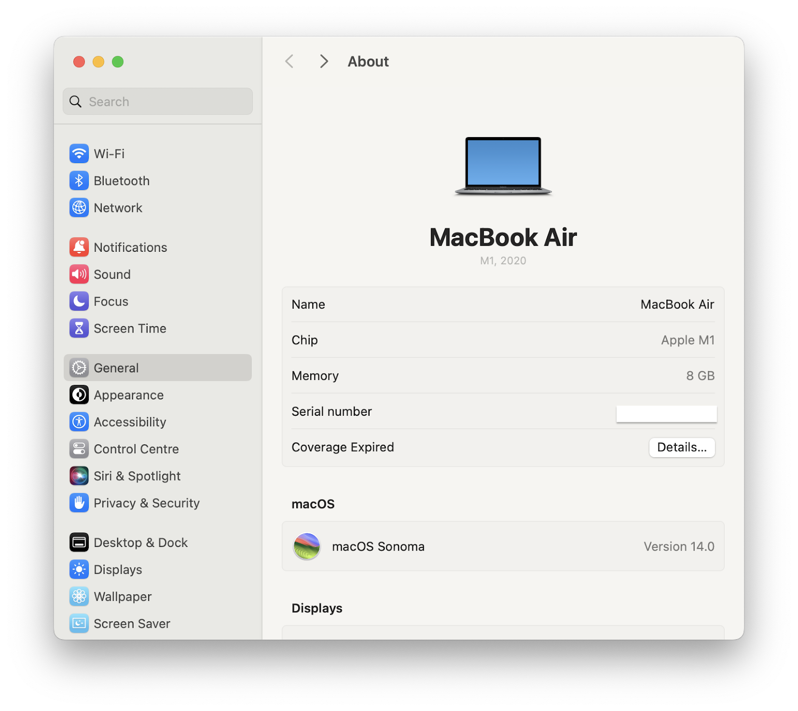 macbook general settings