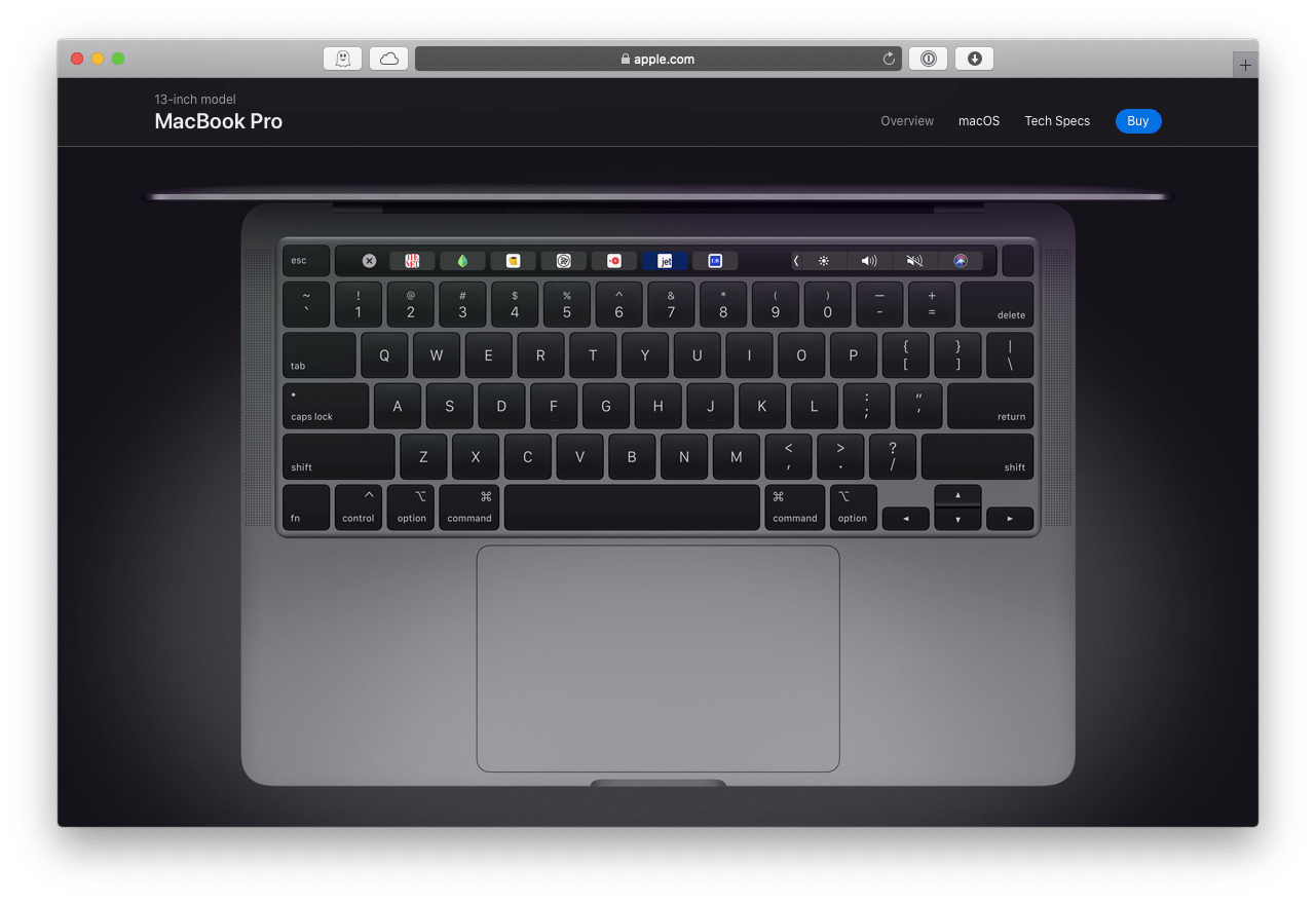 new MacBook Pro keyboard 2020