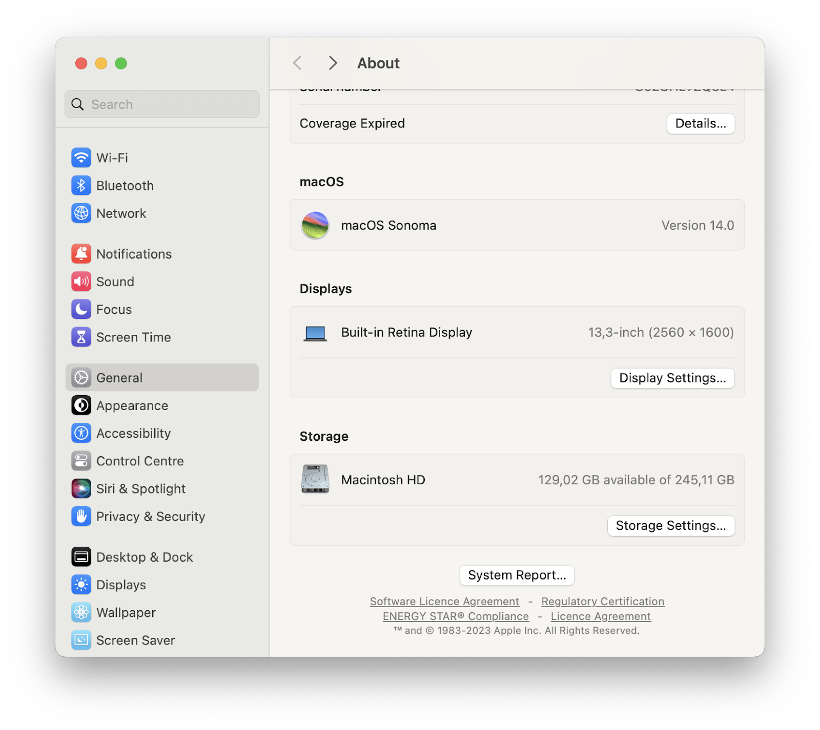 macbook storage info