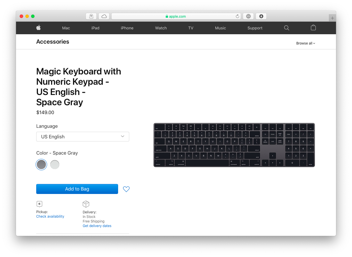 Magic keyboard and mouse Mac Apple