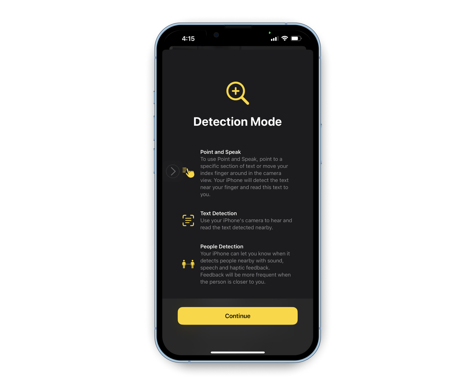 Magnifier Detection Mode tutorial