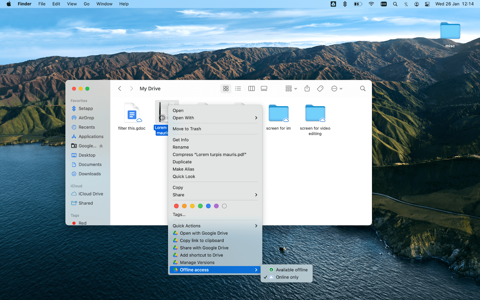 is there google drive for mac desktp
