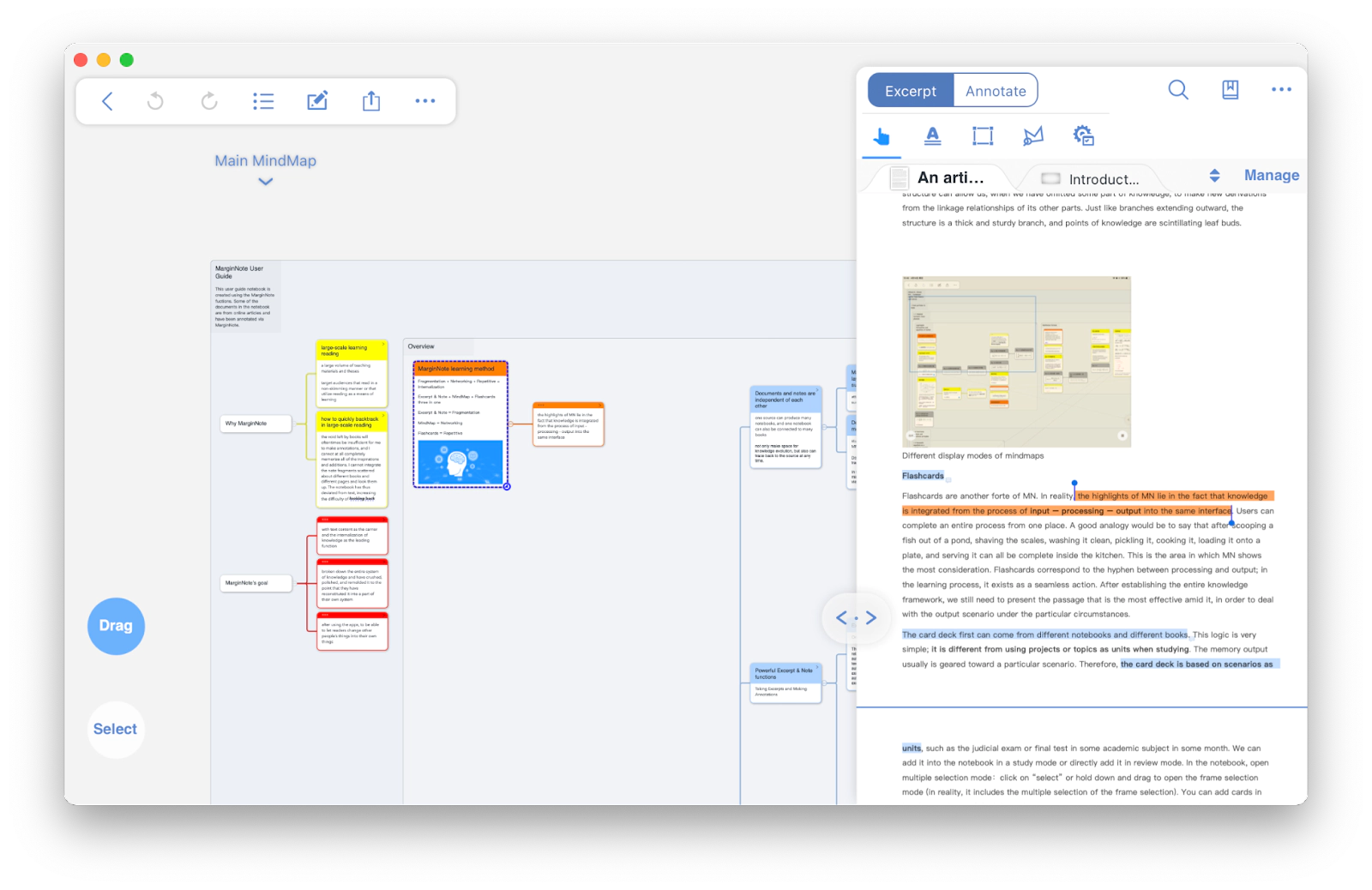 MarginNote, a notes app for students