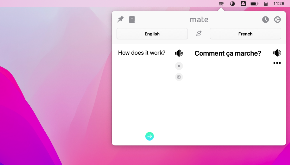 mate translate app mac