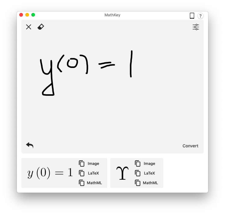 Mathkey equations latex mathml