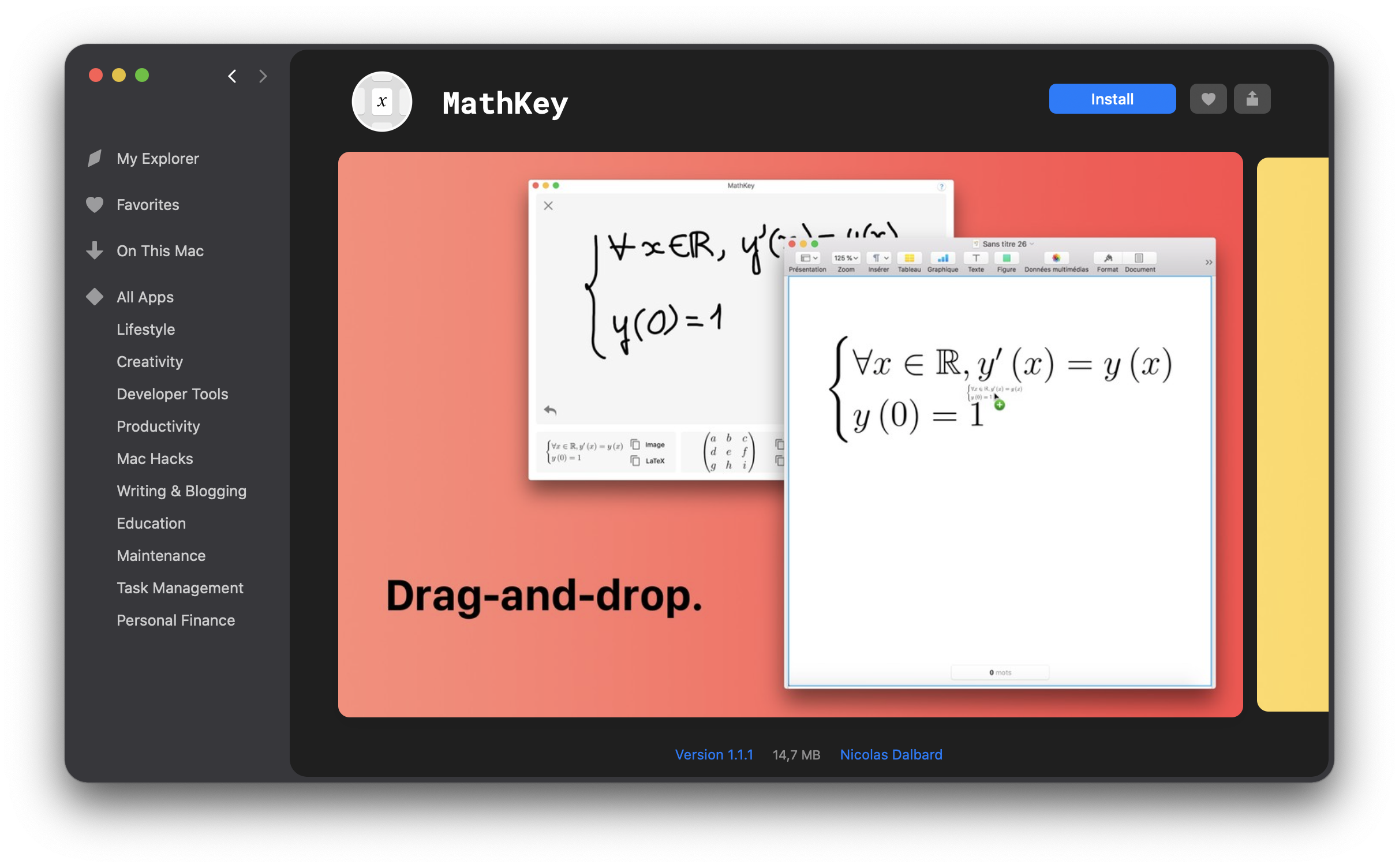 MathKey handwriting recognizer