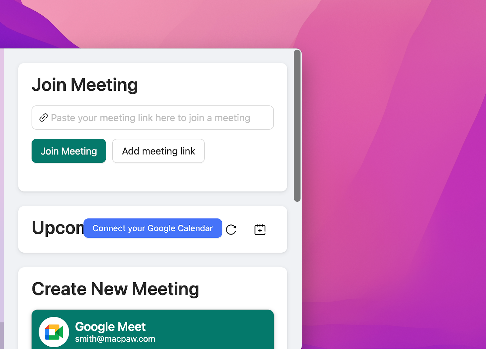 MeetInOne, a Picture-in-Picture solution