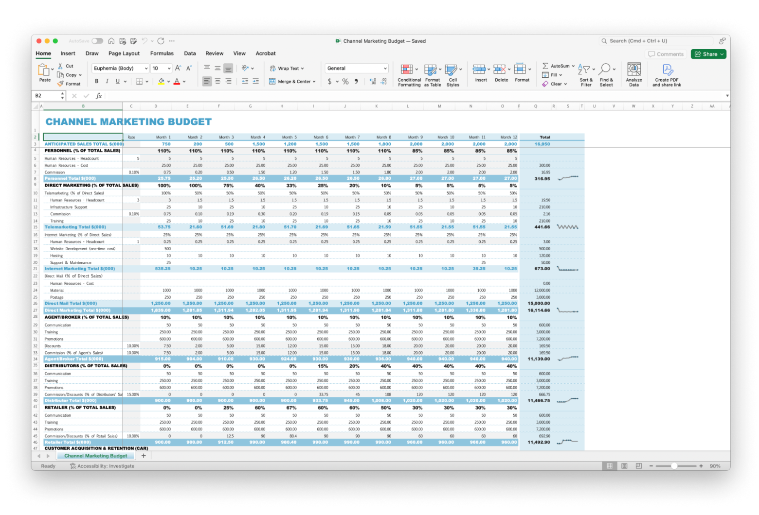 microsoft excel sheet mac