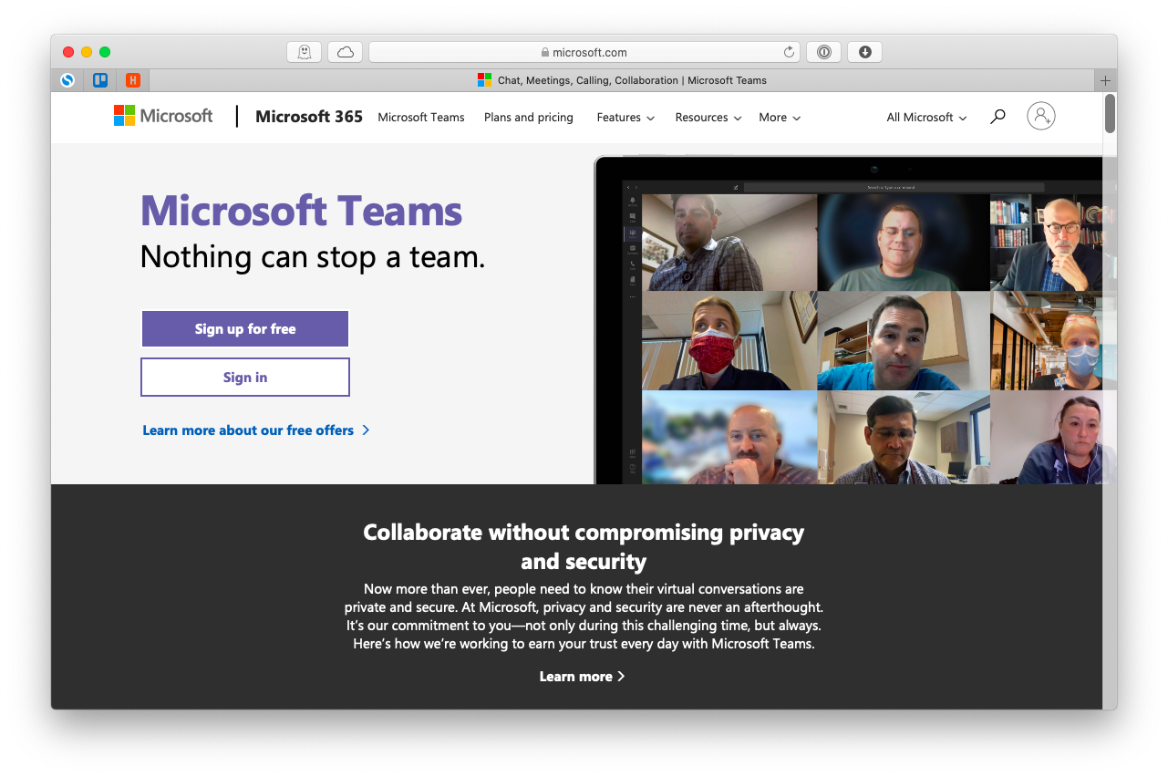 Microsoft Teams conference call Mac