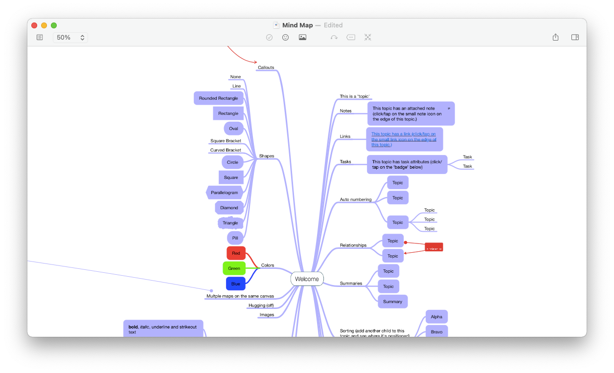 mindnode create mind map mac