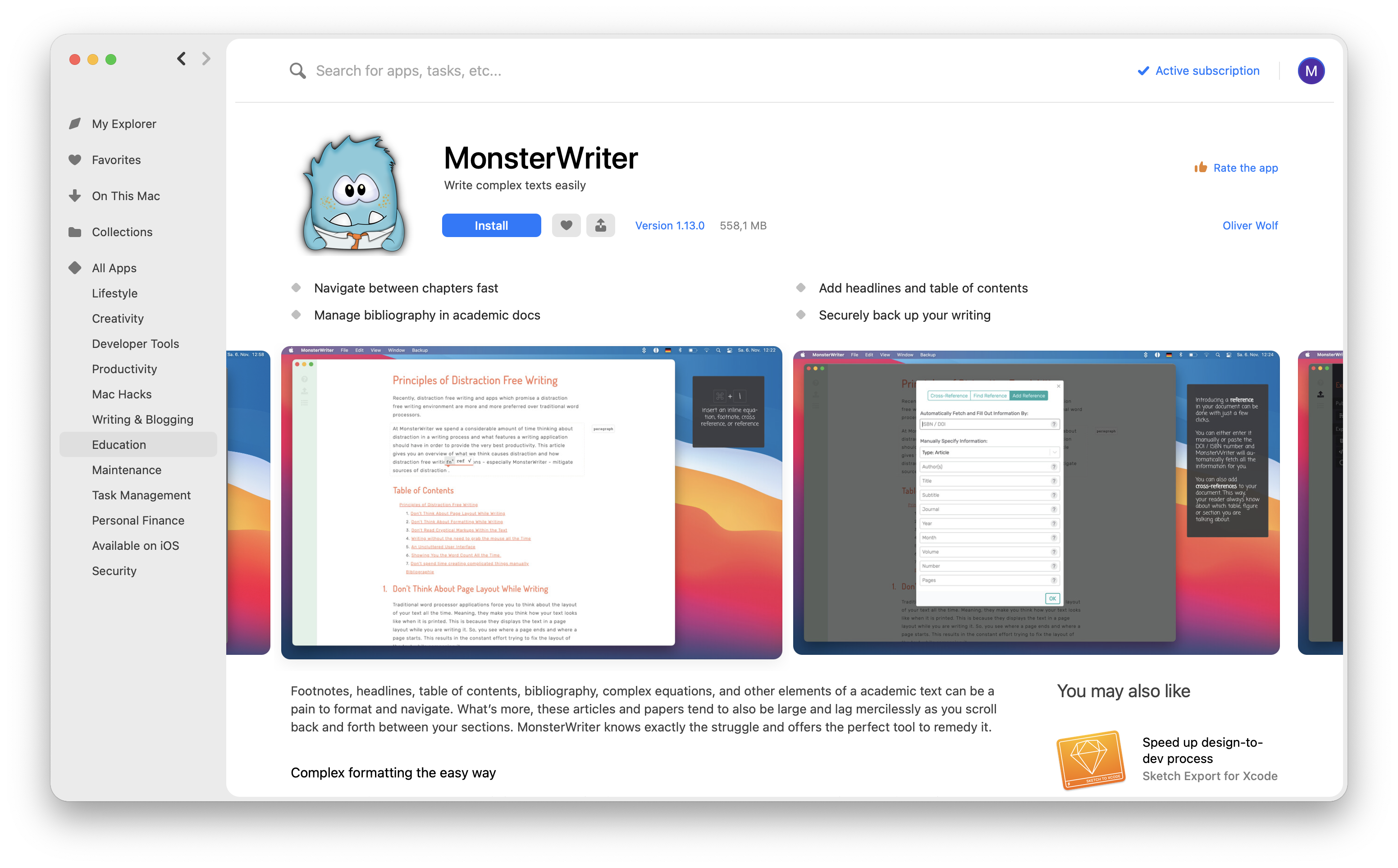 MonsterWriter helper