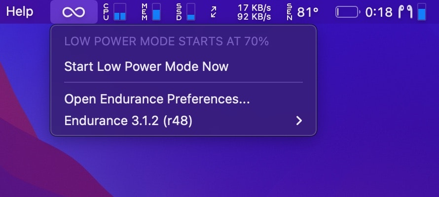 Start Low Power Mode