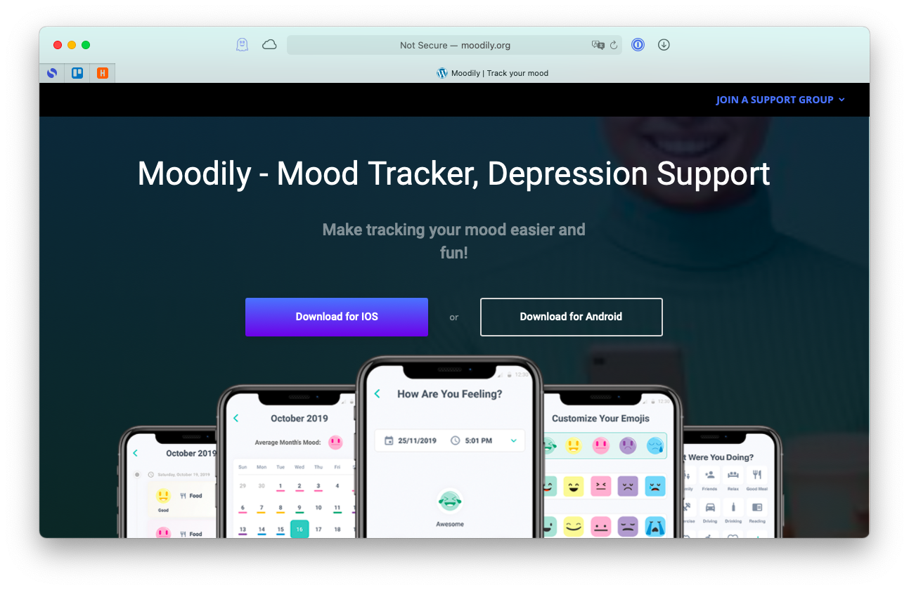 Moodily mood tracker