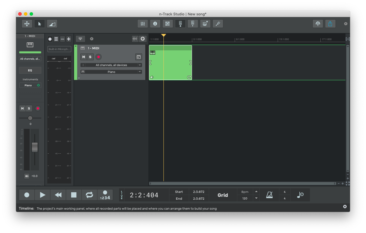 n-Track create music on mac