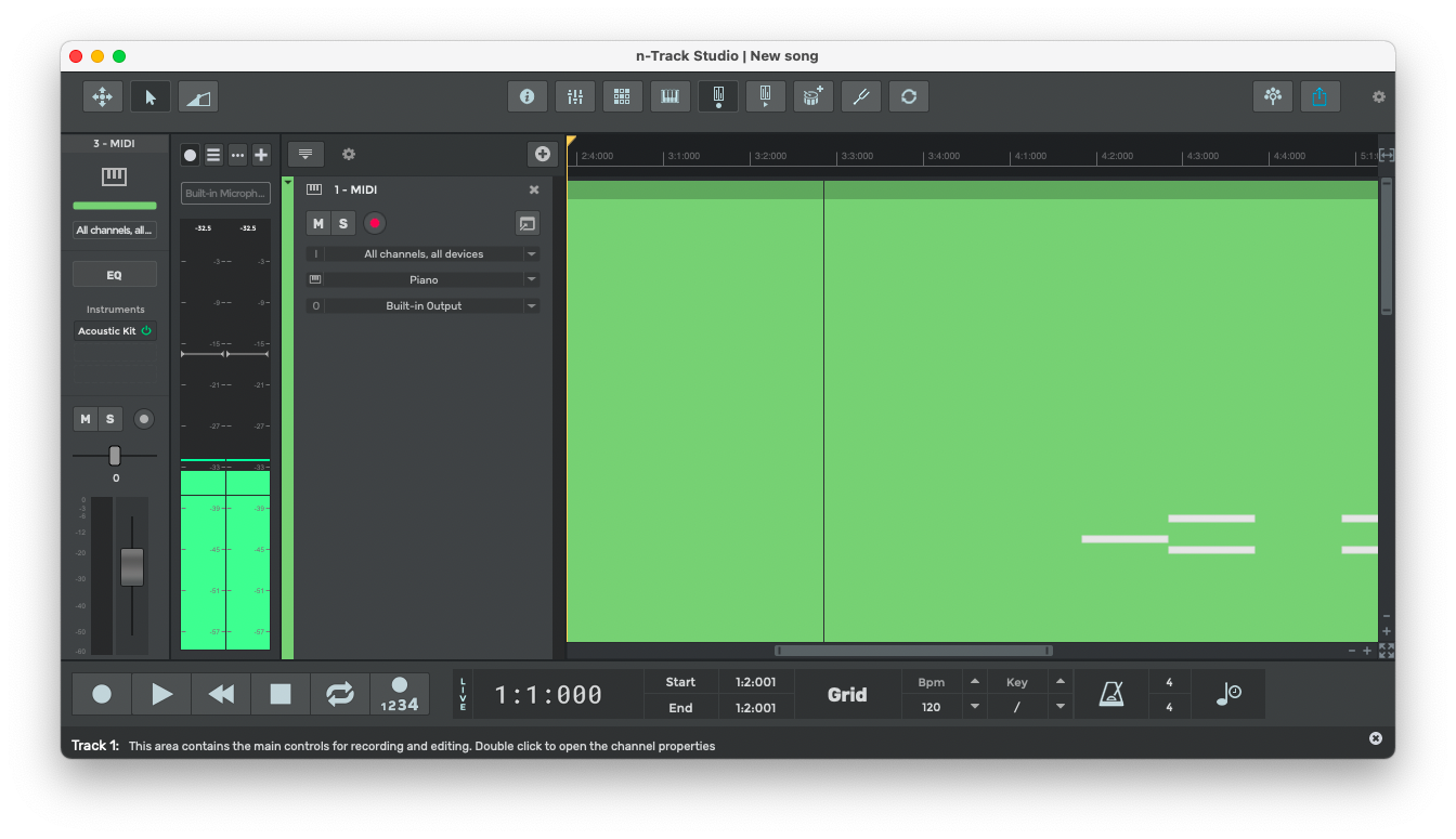 a multi-track music recorder