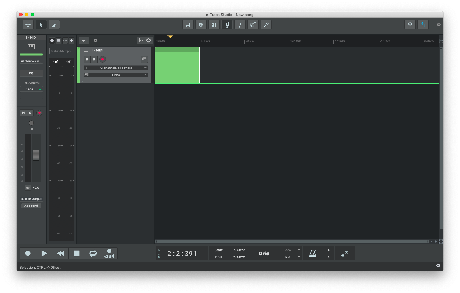 n-Track Studio music software Mac