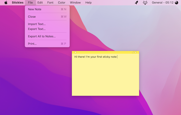 How to use Stickies on Mac