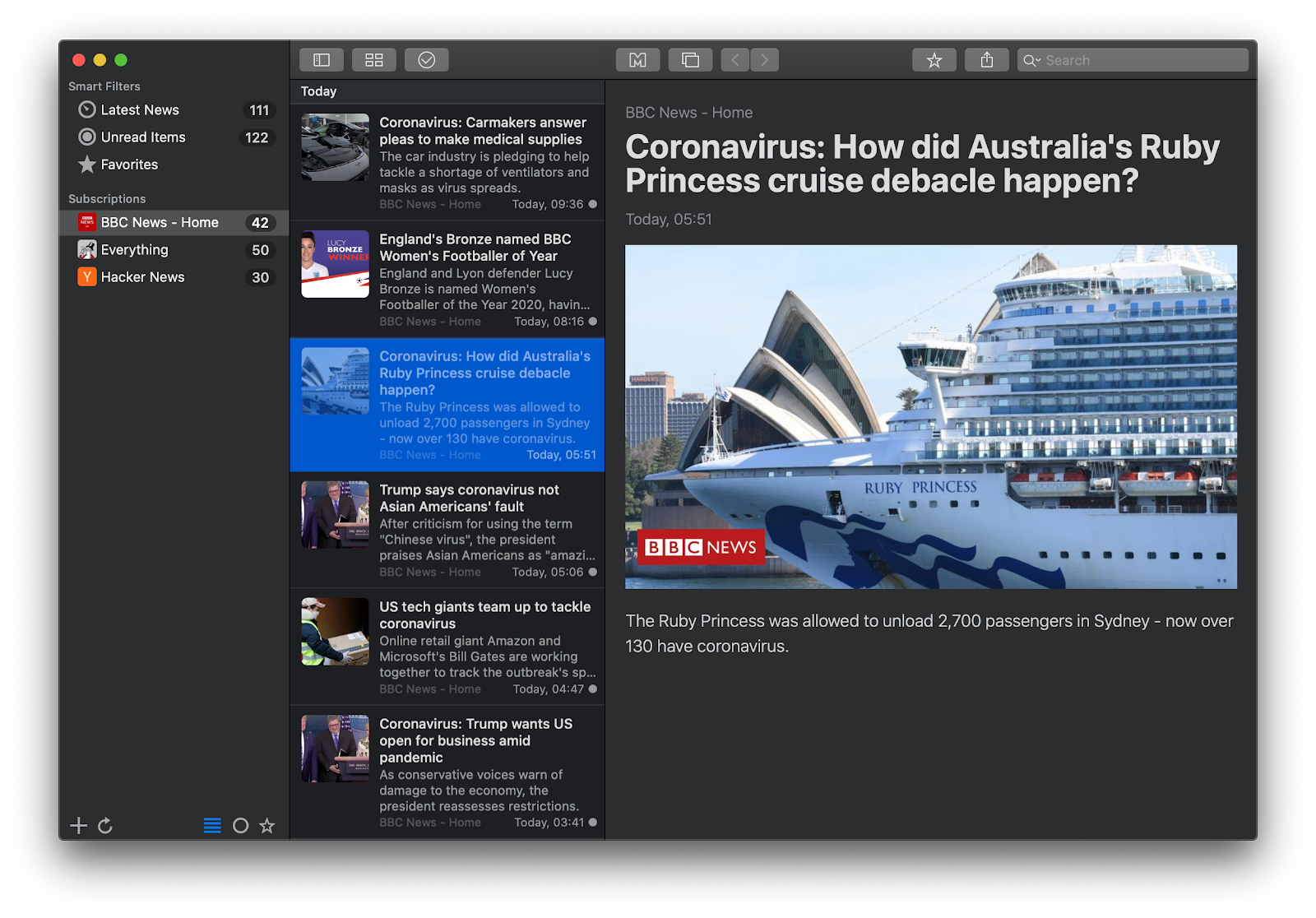 News Explorer app