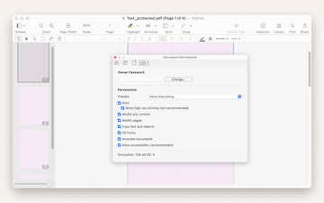 Edit PDF permissions in Nitro PDF Pro