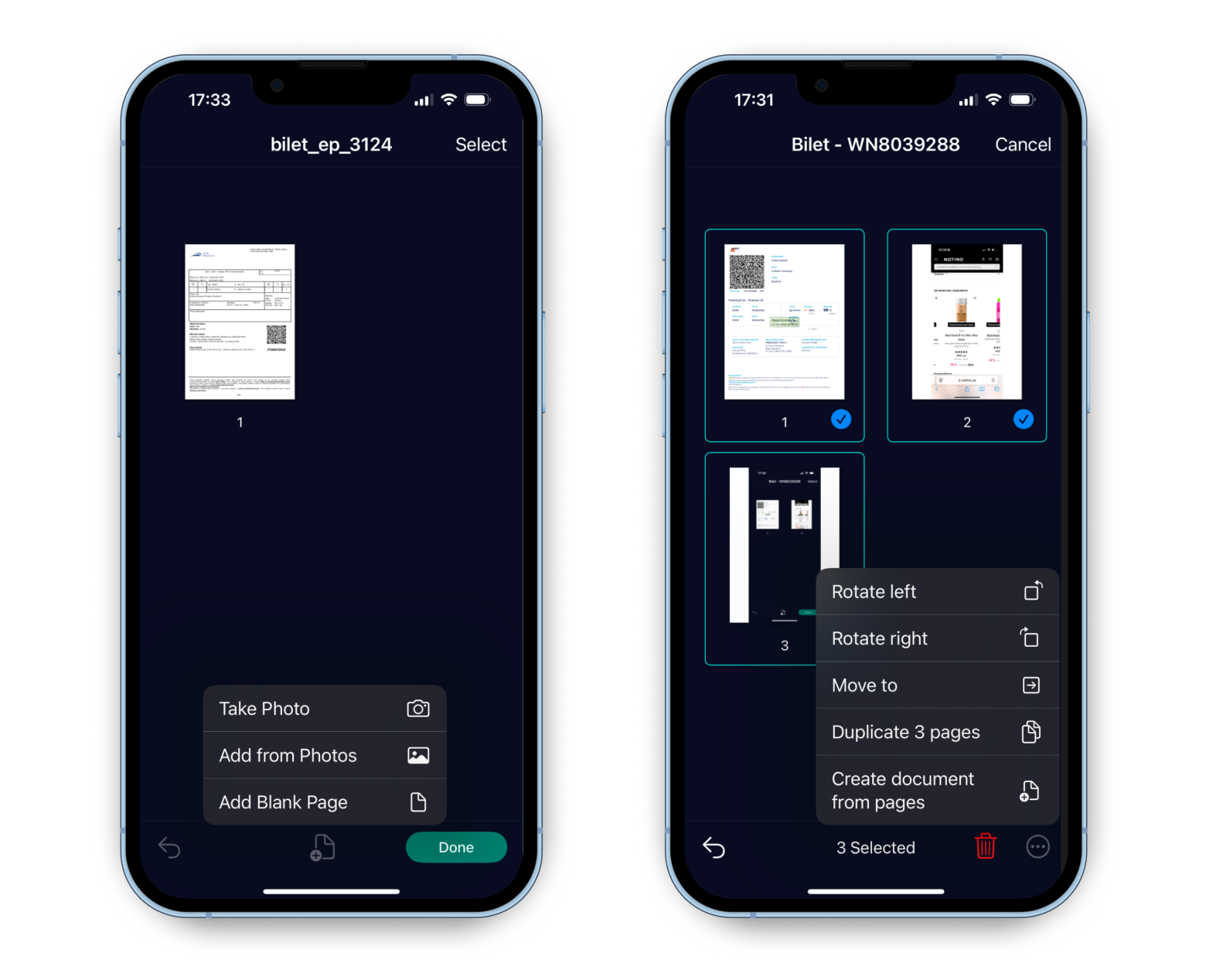 combine files into PDFs on your iPhone or iPad