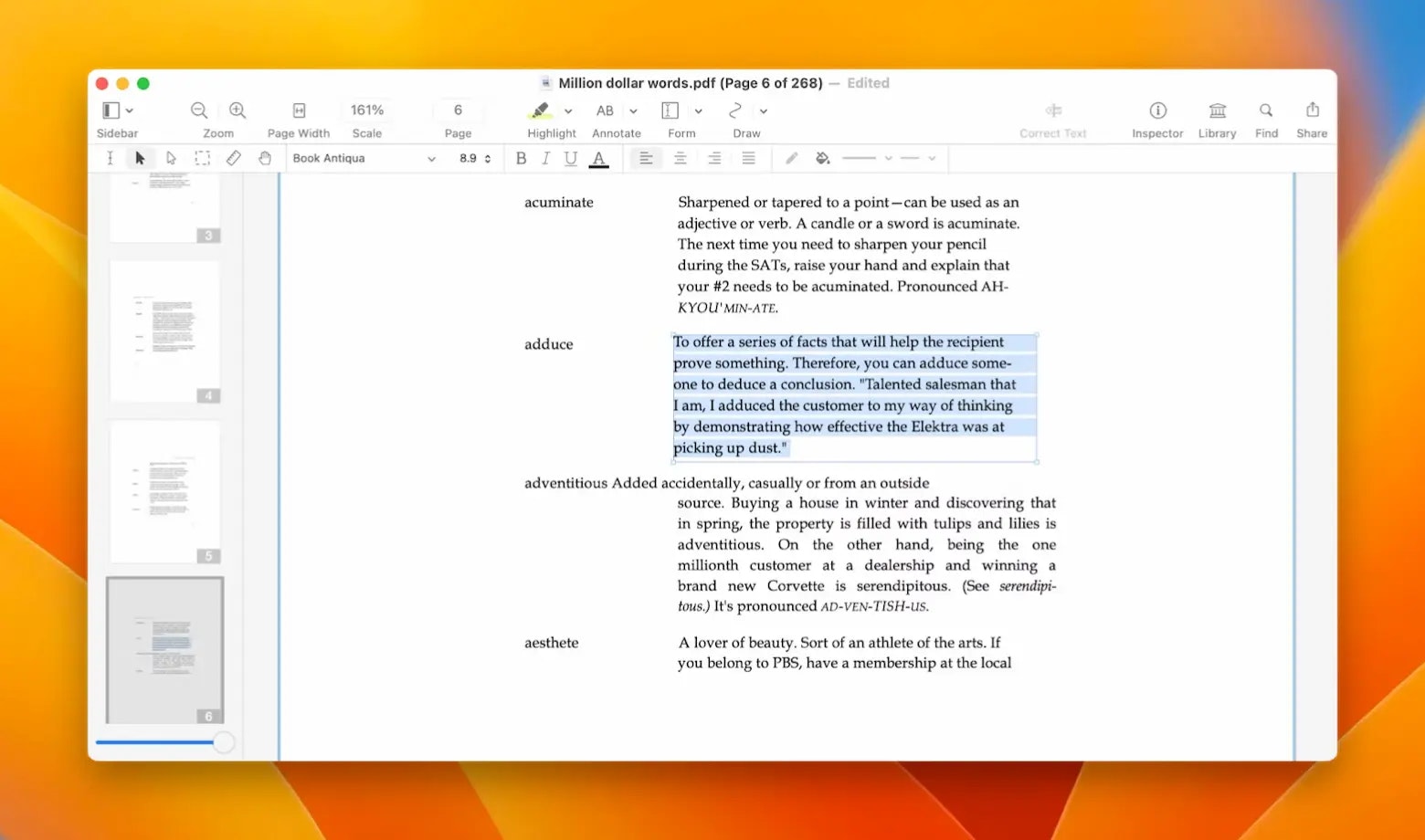 edit text in Nitro PDF Pro
