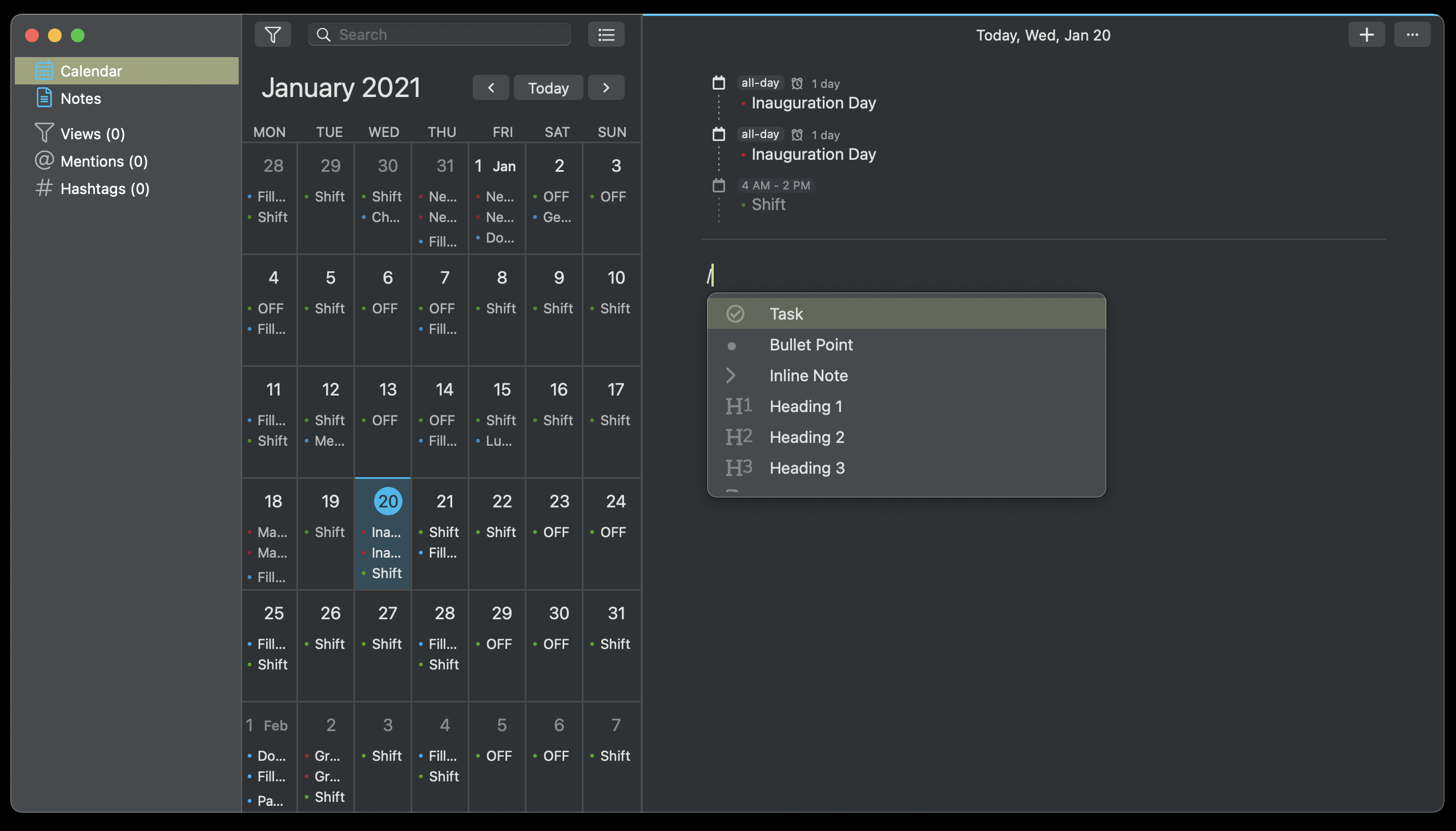 noteplan calendar mac