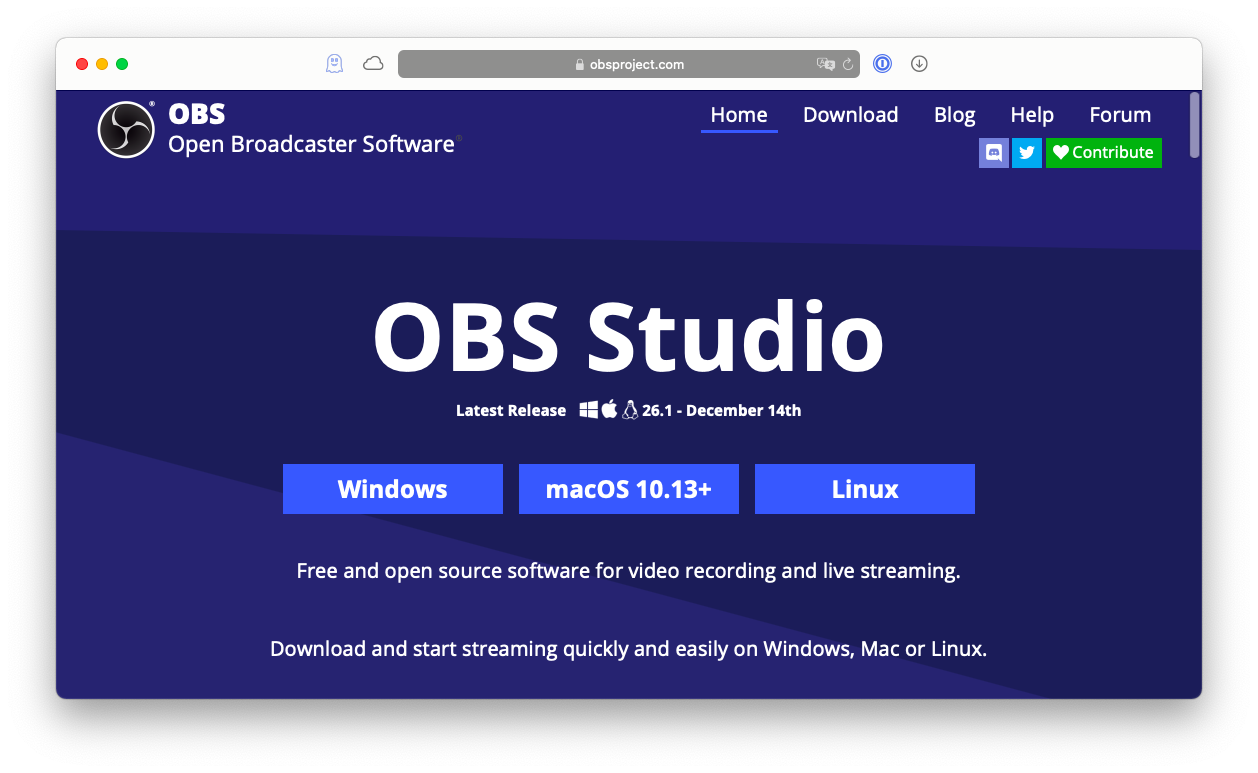 how to connect obs to twitch mac