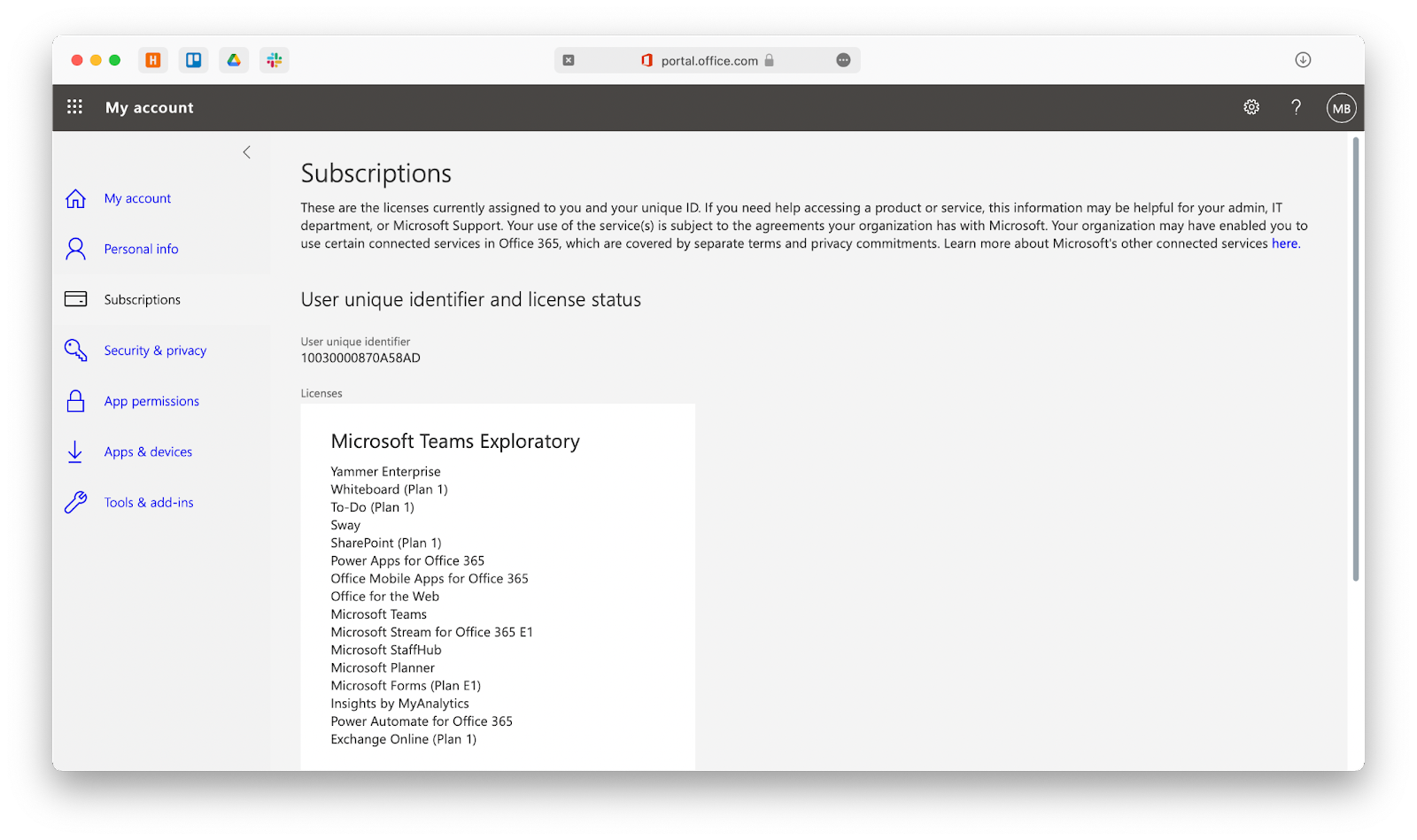 Office 365 subscriptions