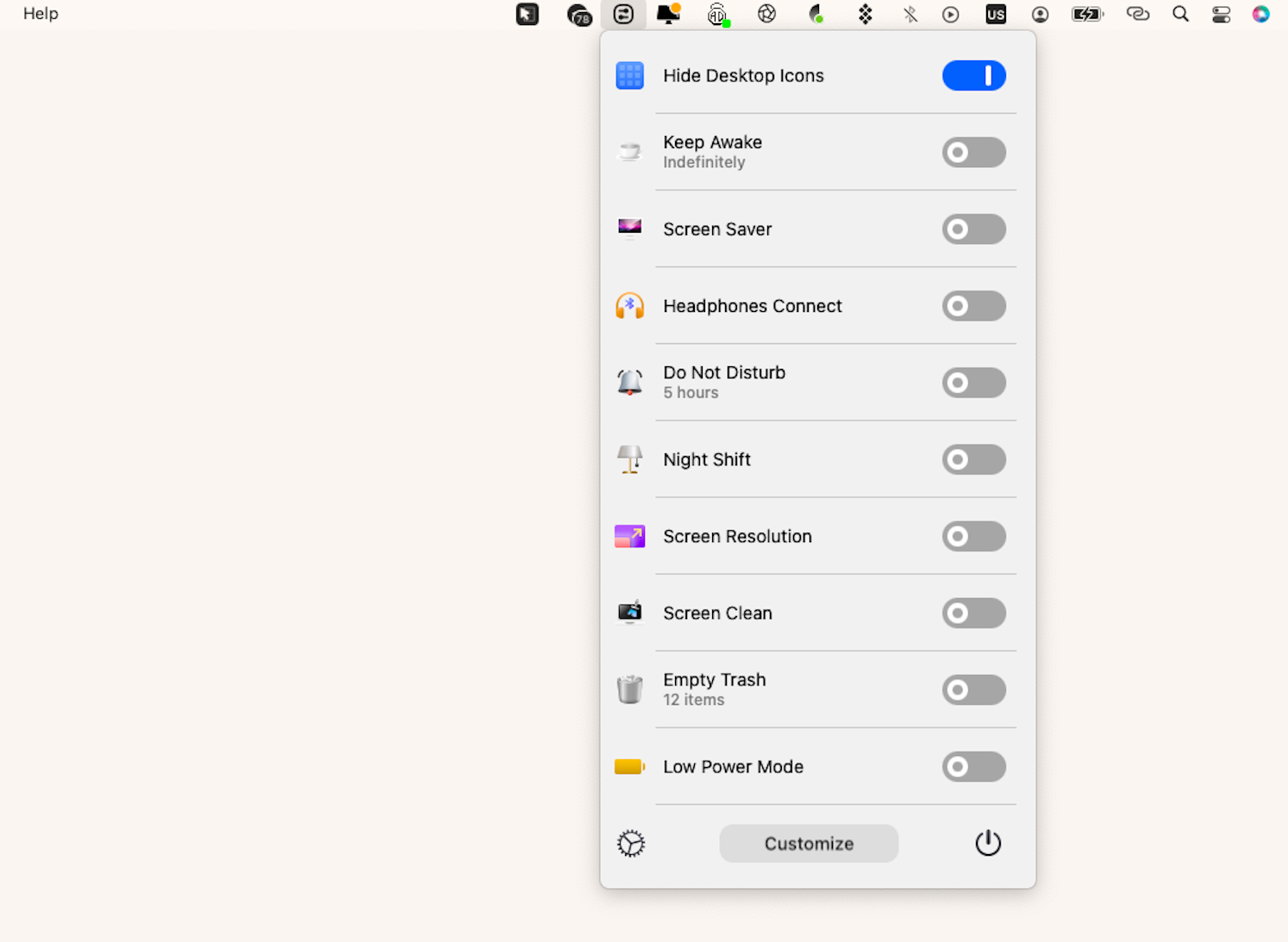 How to hide desktop icons on Mac