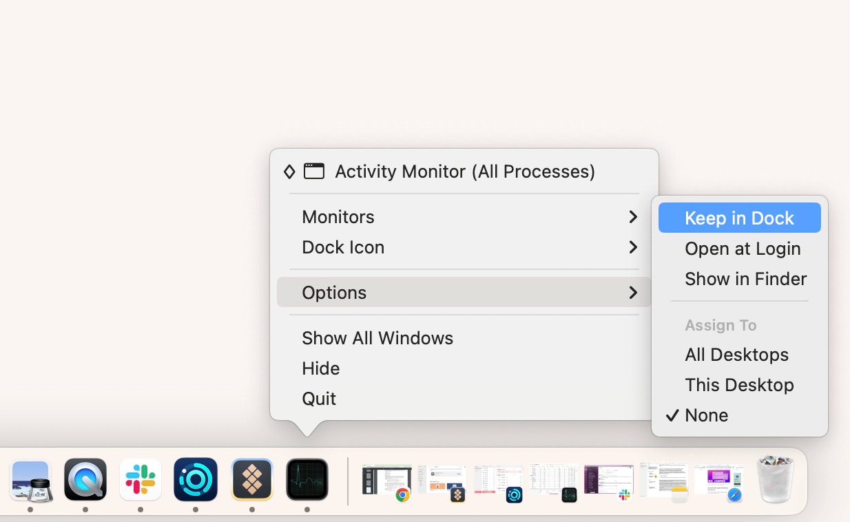 open Activity Monitor from your Dock