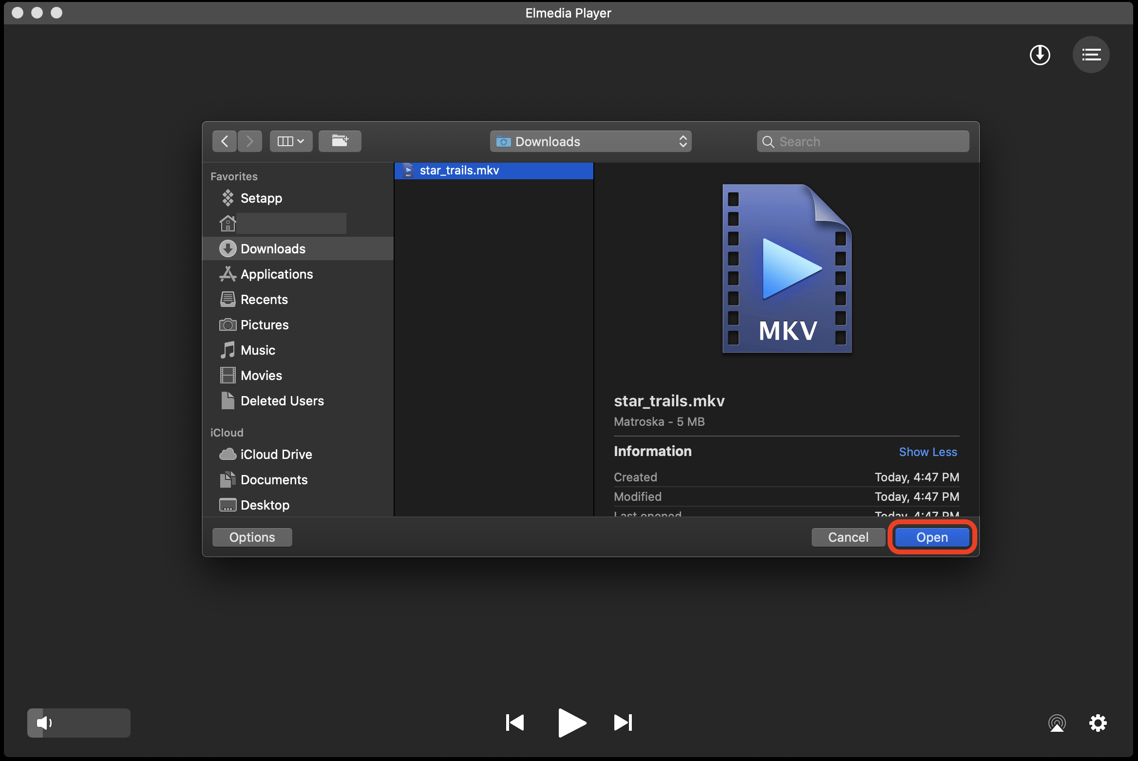 media player for mkv file mac