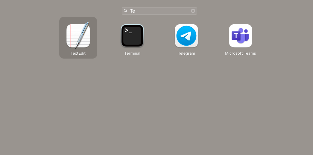 open terminal on mac from launchpad