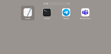 open terminal on mac from launchpad