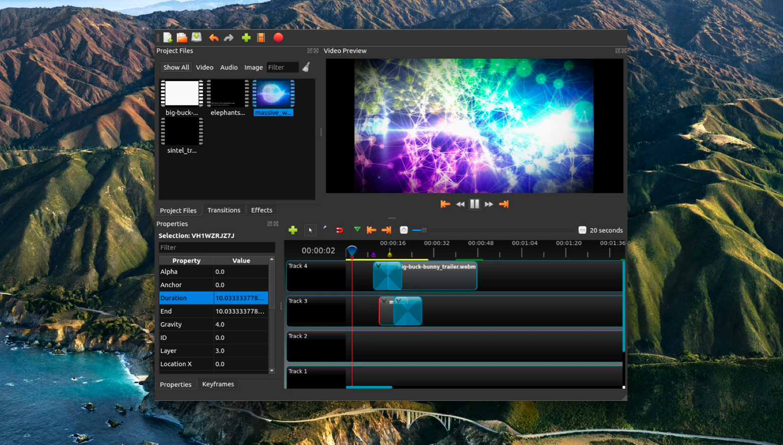 openshot video editing software