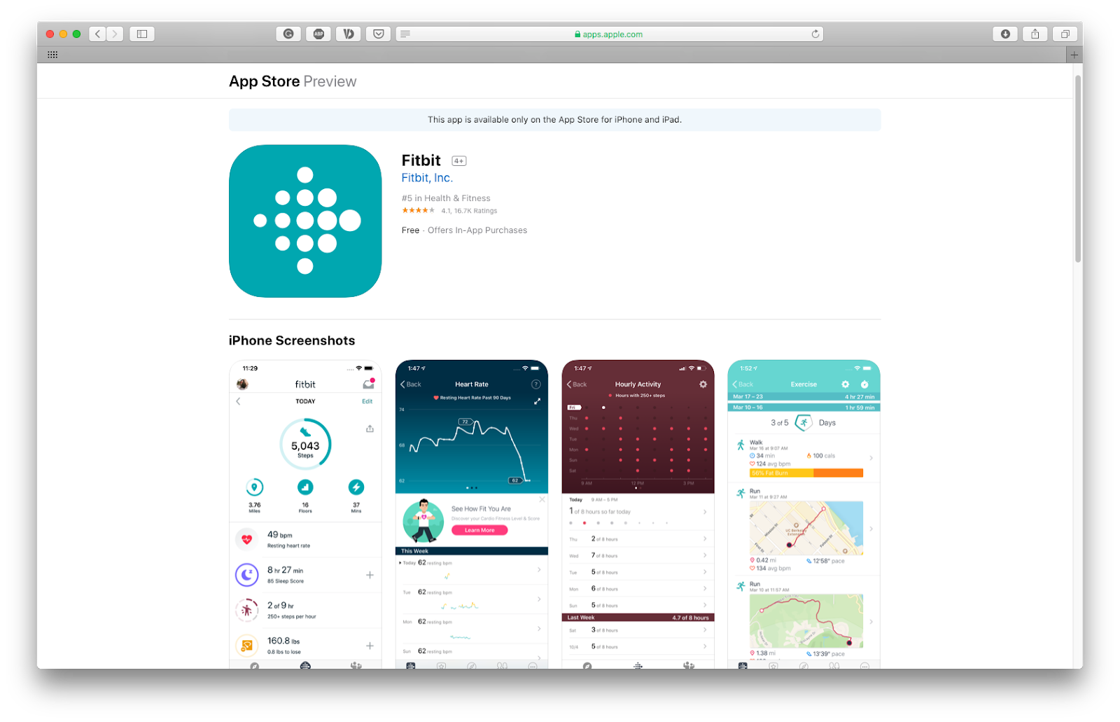 fitbit app download for mac
