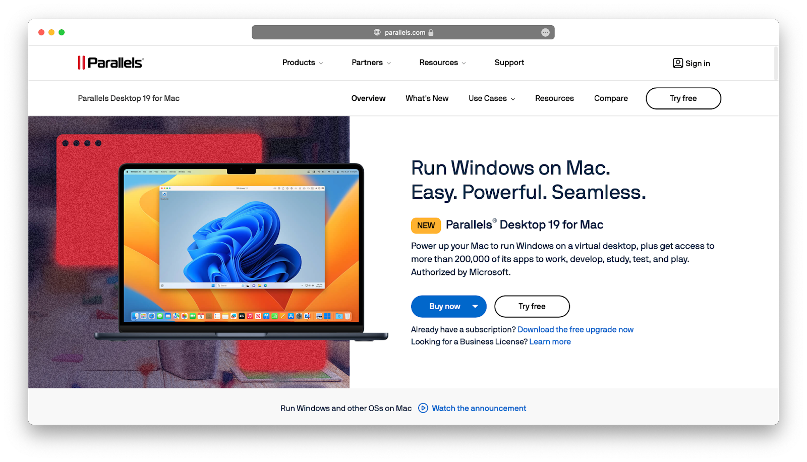 Run Windows on Mac with a virtual machine like Parallels Desktop 19