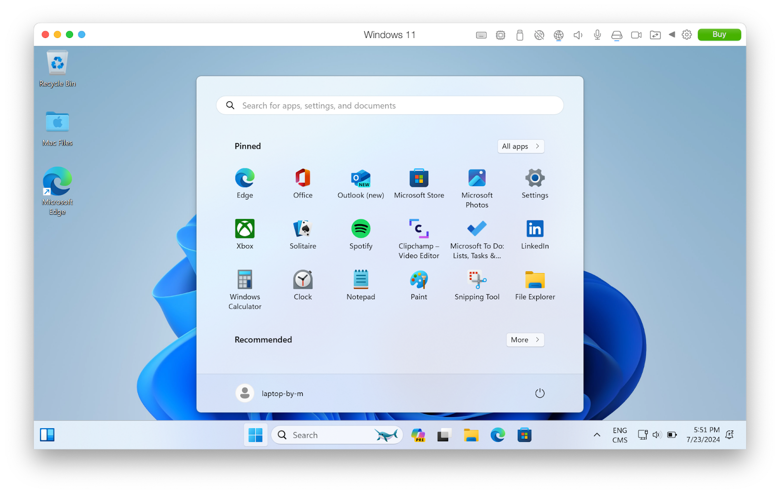 parallels windows 11 virtual machine mac