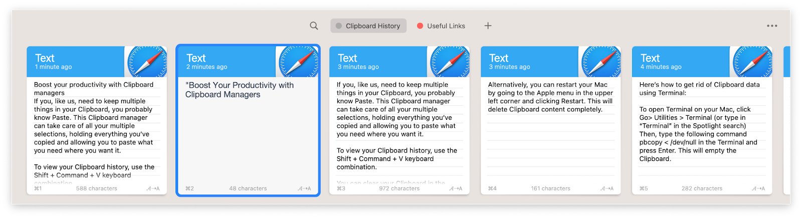 Paste clipboard