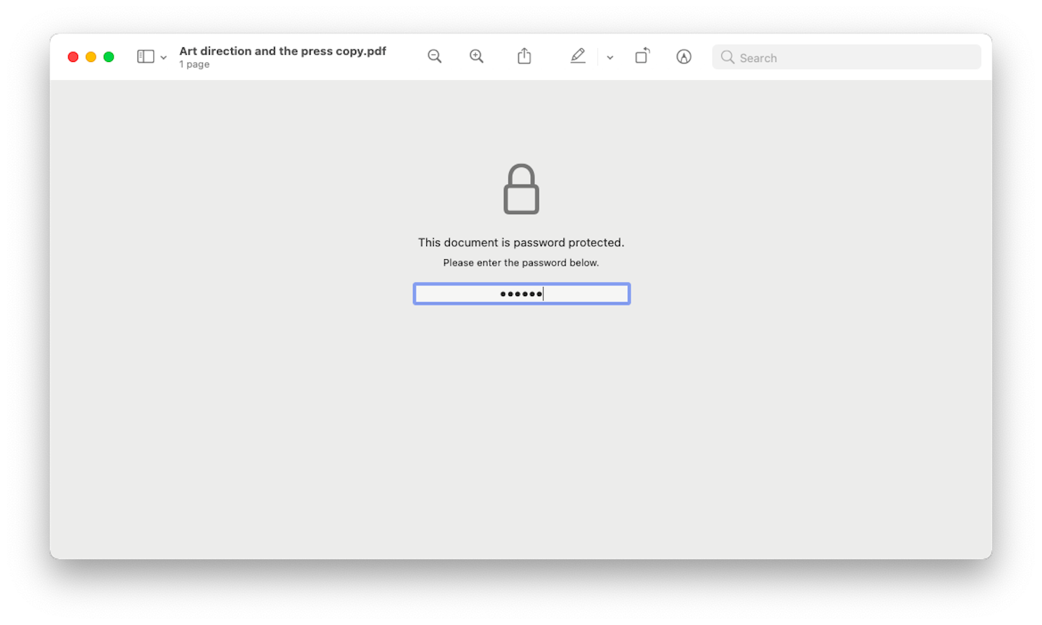 How to remove password from PDF on Mac