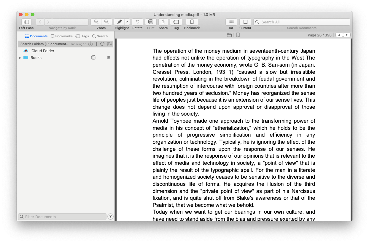 bookmark a pdf for a mac