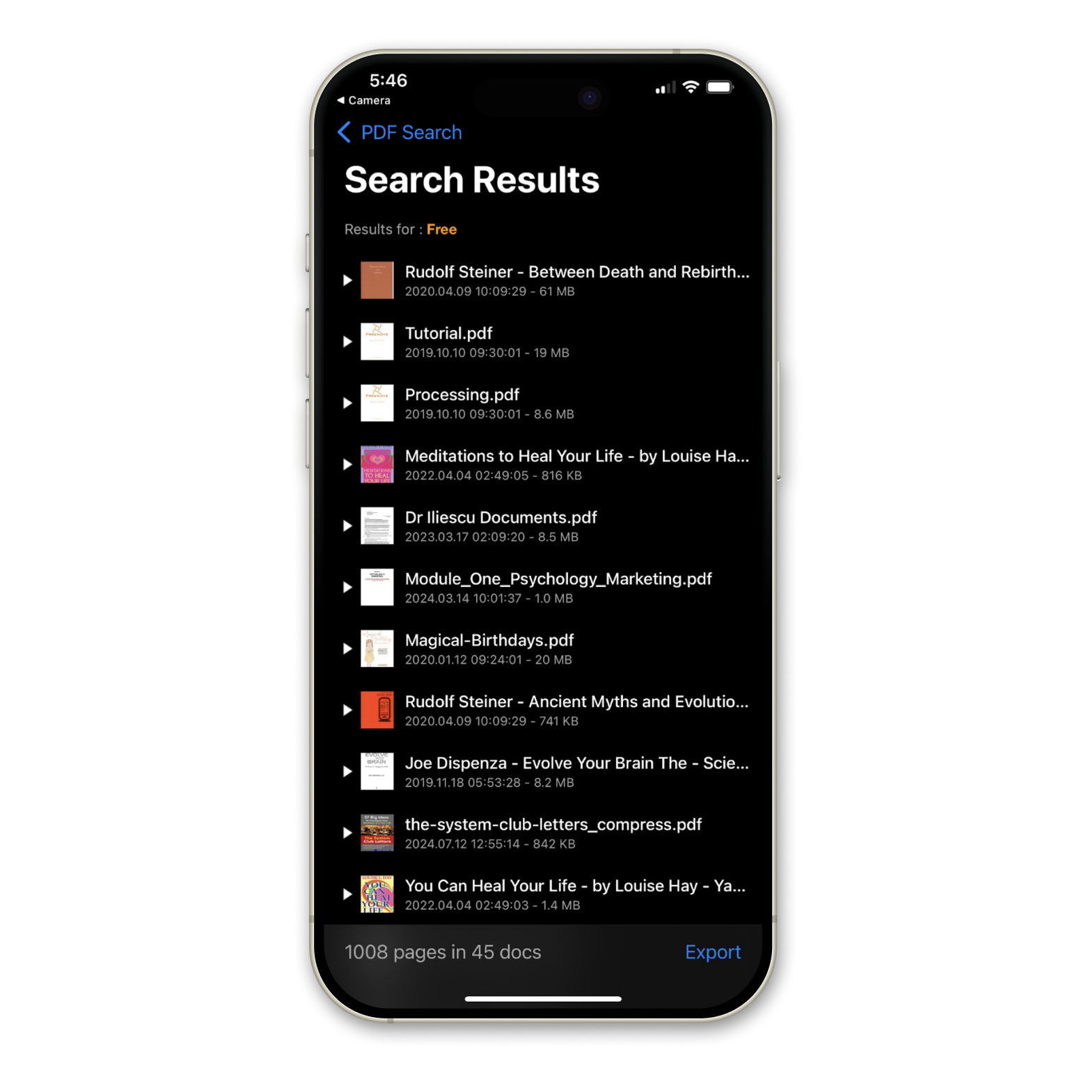 pdf search iphone pdf edit