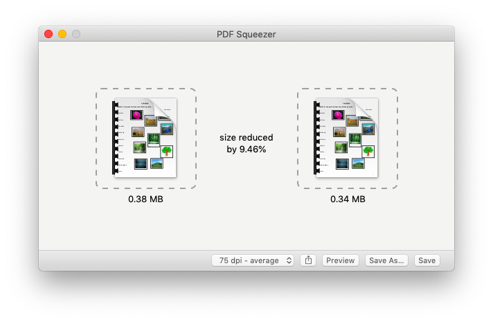 Edit PDF file size