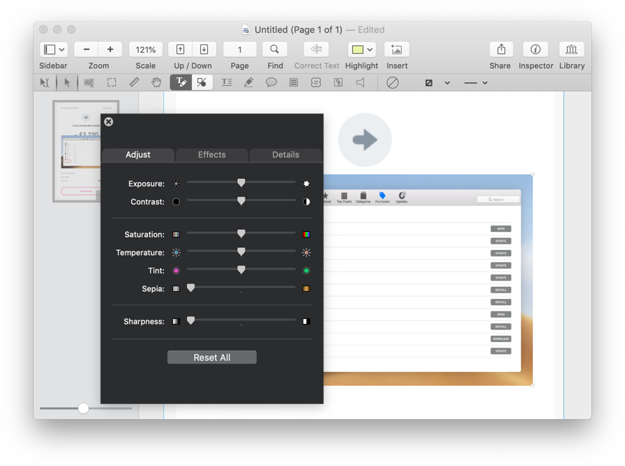 change font size of pdf text box for mac