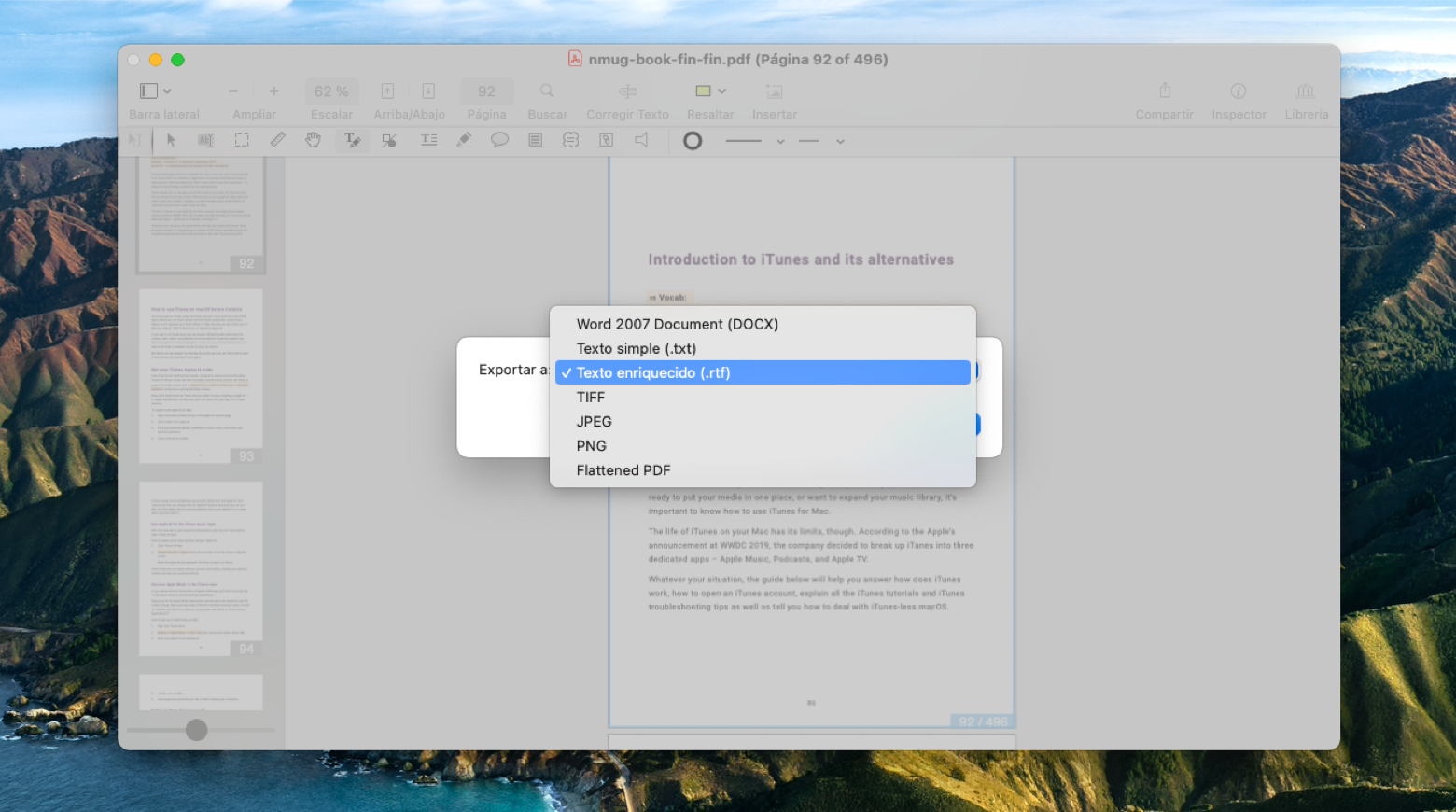 Export rich text from PDF in Nitro PDF Pro
