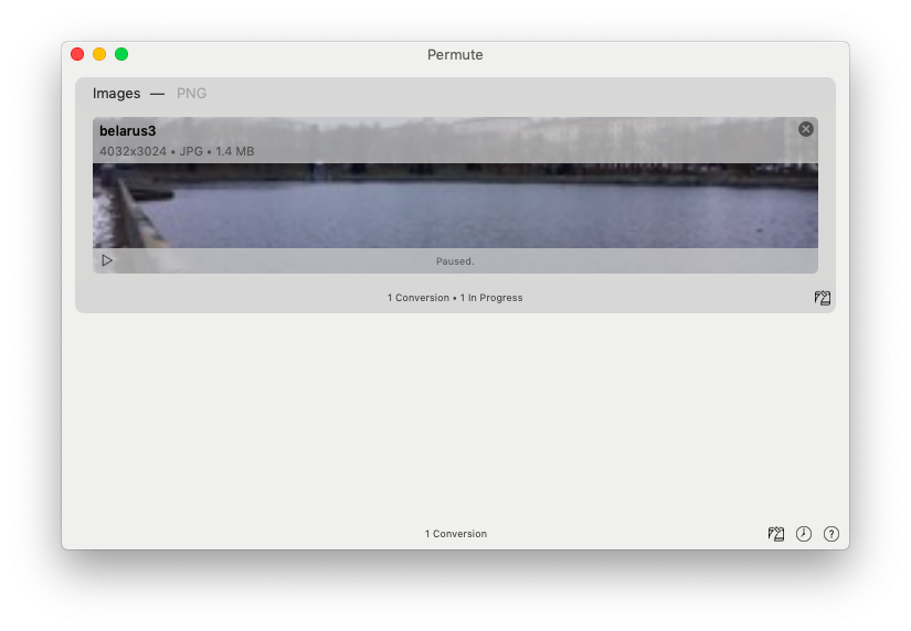 Use an image converter to change screenshot file format