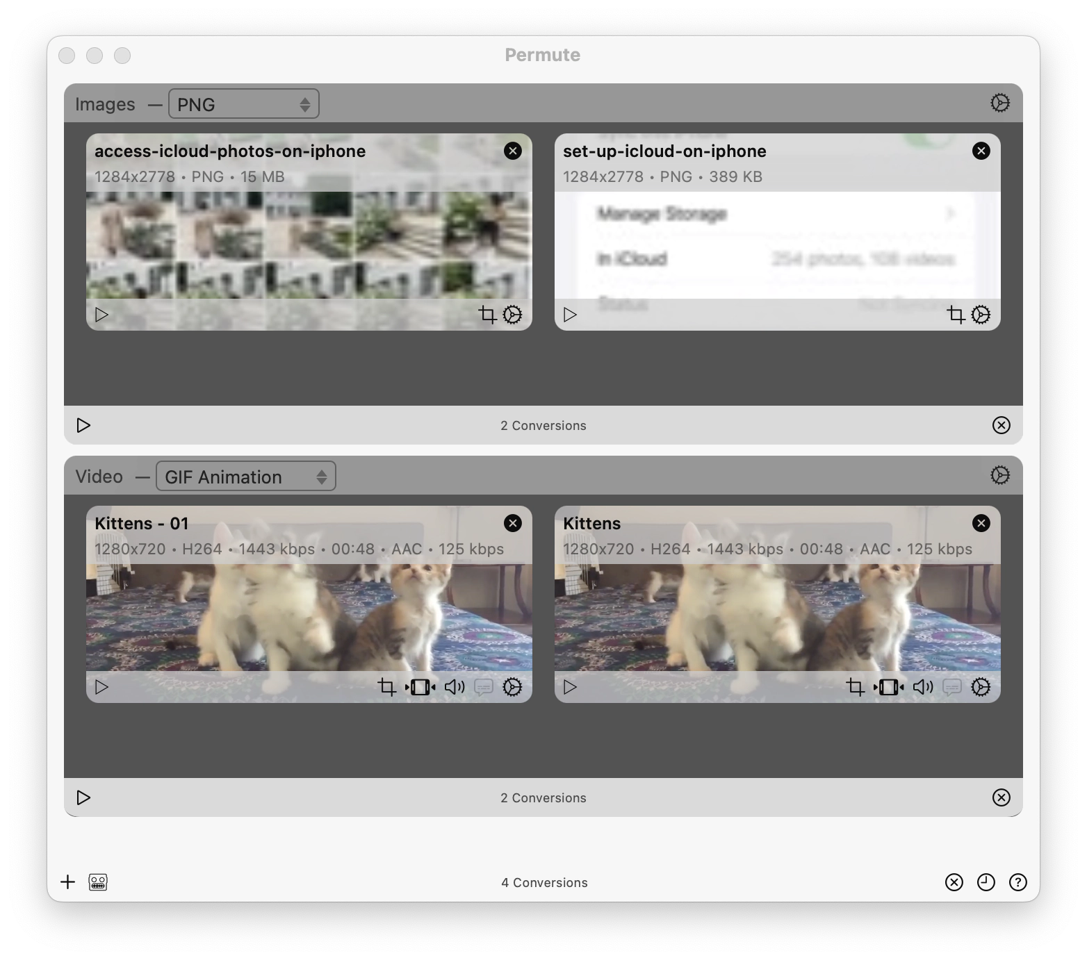 Convert multiple files different formats Convert multiple files different formats
